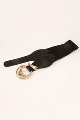 Shell Alloy Buckle Elastic Belt - Trendsi - Flyclothing LLC