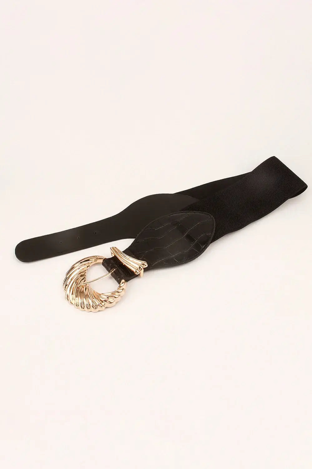 Shell Alloy Buckle Elastic Belt - Trendsi - Flyclothing LLC