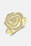 3.4 Carat Moissanite Flower Shape Ring - Trendsi