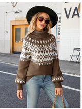 Turtleneck Lantern Sleeve Sweater - Trendsi - Flyclothing LLC