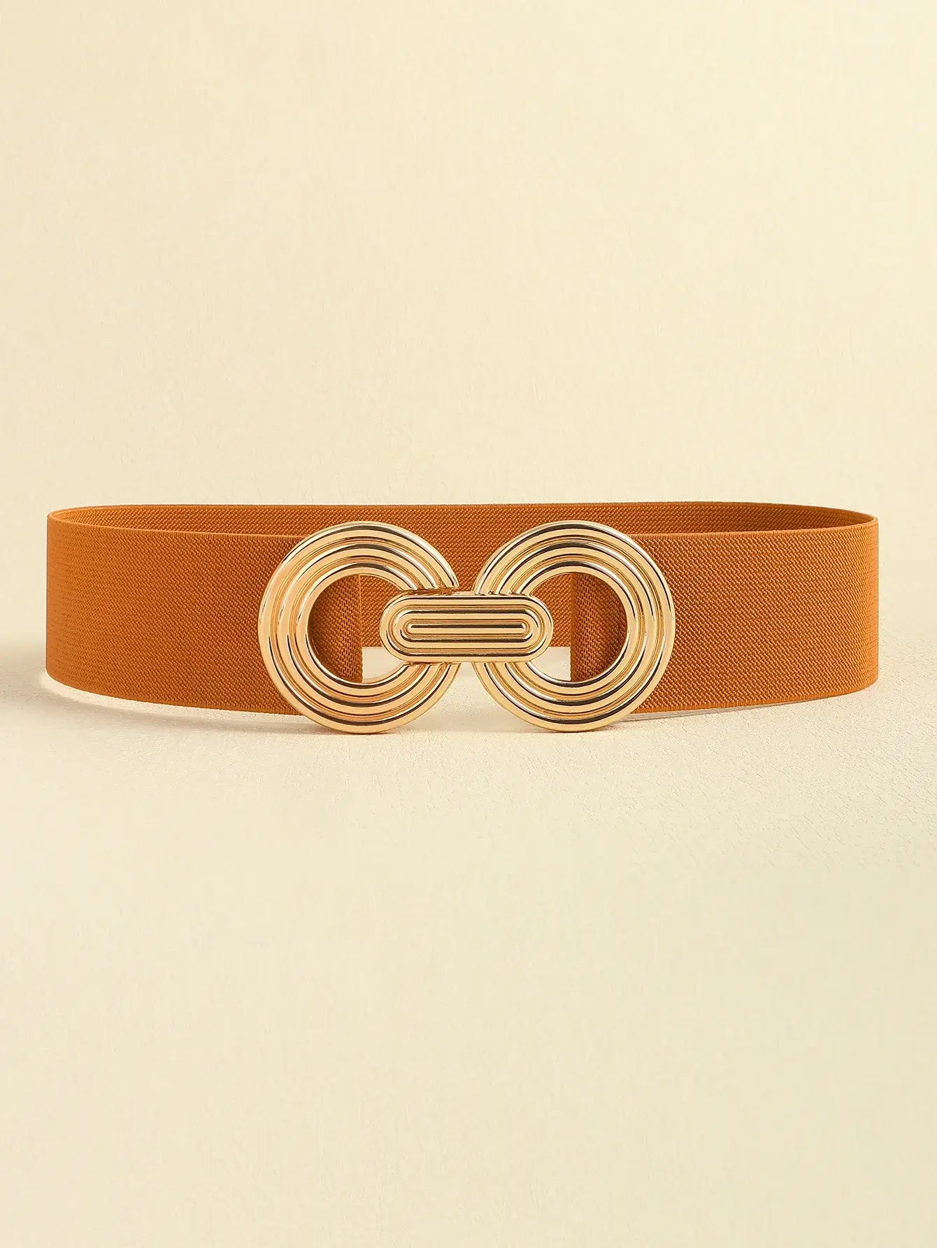 Geometric Buckle Elastic Wide Belt - Trendsi - Flyclothing LLC