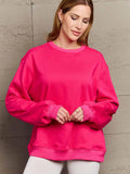 Simply Love Full Size Dropped Shoulder Sweatshirt - Trendsi