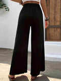 Full Size High Waist Wide Leg Pants - Trendsi - Flyclothing LLC