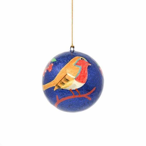 Handpainted Ornament Bird on Branch - Pack of 3 - Asha Handicrafts