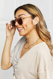 Round Full Rim Polycarbonate Frame Sunglasses - Trendsi - Flyclothing LLC