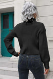 Turtleneck Dropped Shoulder Sweater - Trendsi - Flyclothing LLC