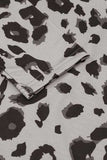 Leopard V-Neck Dropped Shoulder Blouse - Trendsi - Flyclothing LLC