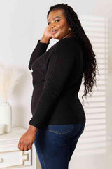 Double Take Sequin Graphic Dolman Sleeve Knit Top - Trendsi - Flyclothing LLC