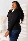 Double Take Sequin Graphic Dolman Sleeve Knit Top - Trendsi - Flyclothing LLC
