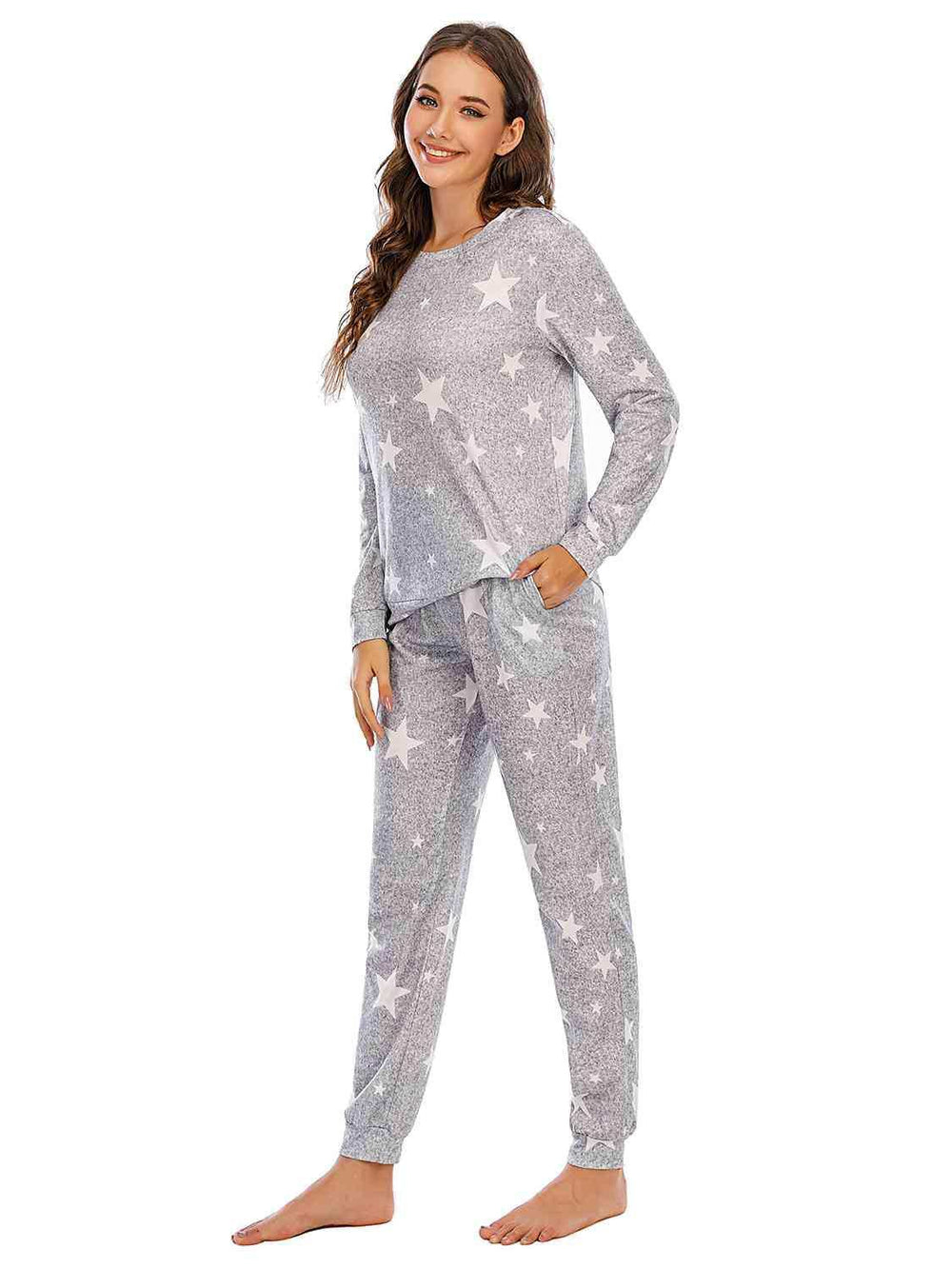 Star Top and Pants Lounge Set - Trendsi - Flyclothing LLC