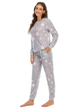 Star Top and Pants Lounge Set - Trendsi