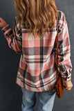 Plaid Dropped Shoulder Longline Shirt - Trendsi - Flyclothing LLC