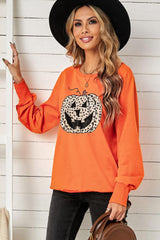 Halloween Leopard Jack-O-Lantern Sweatshirt - Flyclothing LLC