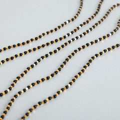 Agate Beaded Titanium Steel Necklace - Trendsi