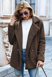 Full Size Lapel Collar Sherpa Coat - Trendsi - Flyclothing LLC