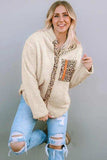 Leopard Snap Down Pocketed Collared Neck Jacket - Trendsi - Flyclothing LLC