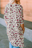 Printed Open Front Half Sleeve Cardigan - Trendsi - Flyclothing LLC
