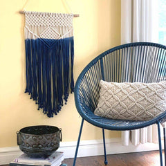 Macrame Wall Hanging in Blue - Flyclothing LLC