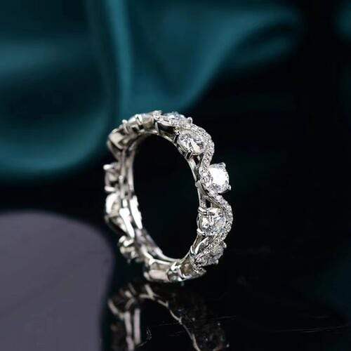 Moissanite 925 Sterling Silver Ring - Trendsi - Flyclothing LLC