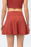 High Waist Wide Waistband Active Skirt - Trendsi - Flyclothing LLC