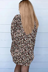 Printed Long Sleeve Cardigan - Trendsi - Flyclothing LLC