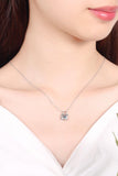 Moissanite Lock Pendant Necklace - Trendsi