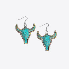 Rhinestone Bull Earrings - Trendsi