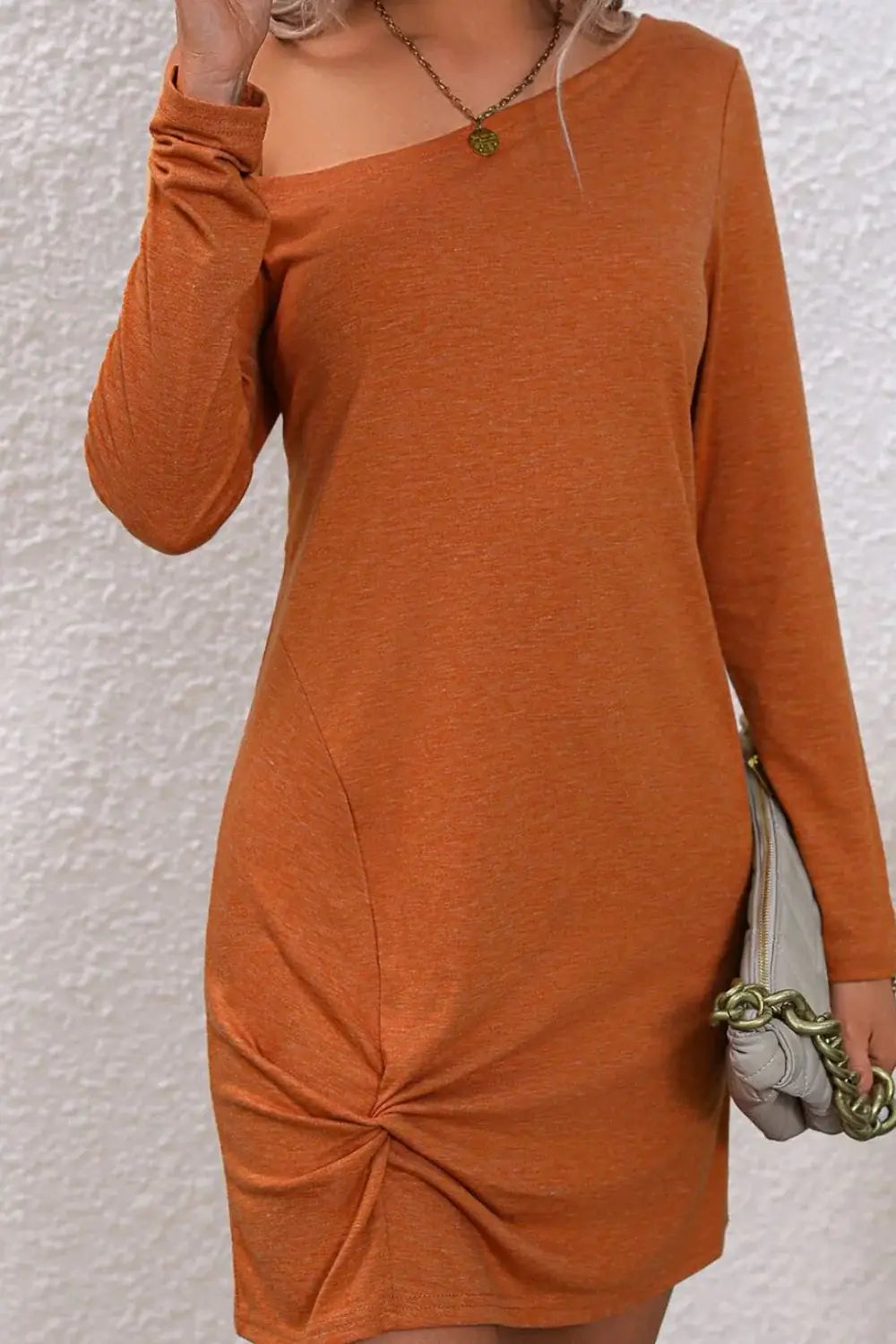 Twisted One-Shoulder Mini Dress - Trendsi - Flyclothing LLC