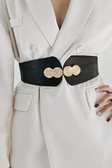 Alloy Buckle Elastic Belt - Trendsi - Flyclothing LLC