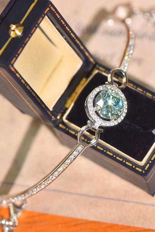 Moissanite 18K Platinum-Plated Bracelet - Trendsi - Flyclothing LLC