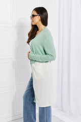 Culture Code Until You Came Color Block Duster Cardigan - Trendsi