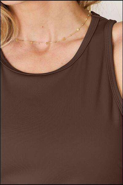 Basic Bae Full Size Round Neck Racerback Tank - Trendsi