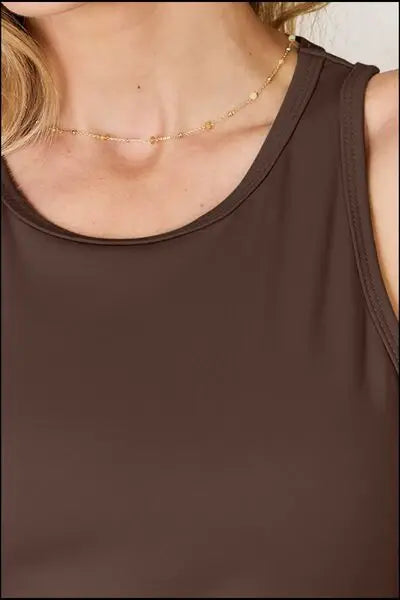 Basic Bae Full Size Round Neck Racerback Tank - Trendsi - Flyclothing LLC