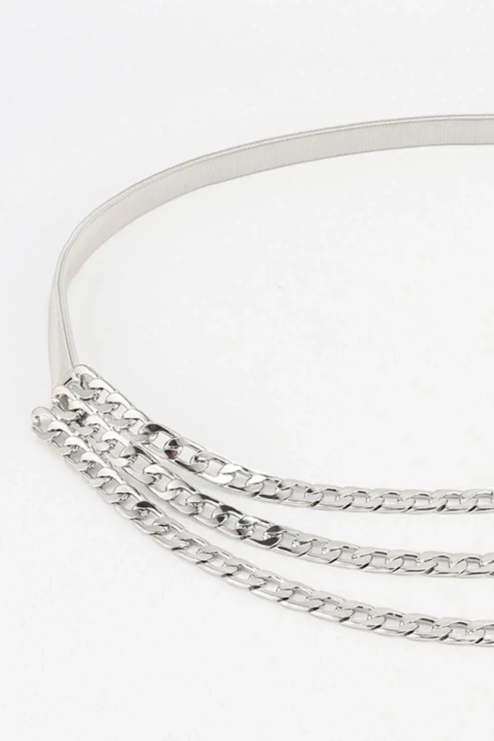 Metal Triple-Layered Chain Belt - Trendsi - Flyclothing LLC
