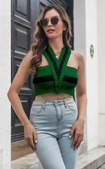 Grecian Sleeveless Sweater Vest - Trendsi