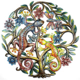 24 inch Painted Gecko Tree of Life - Croix des Bouquets - Croix des Bouquets