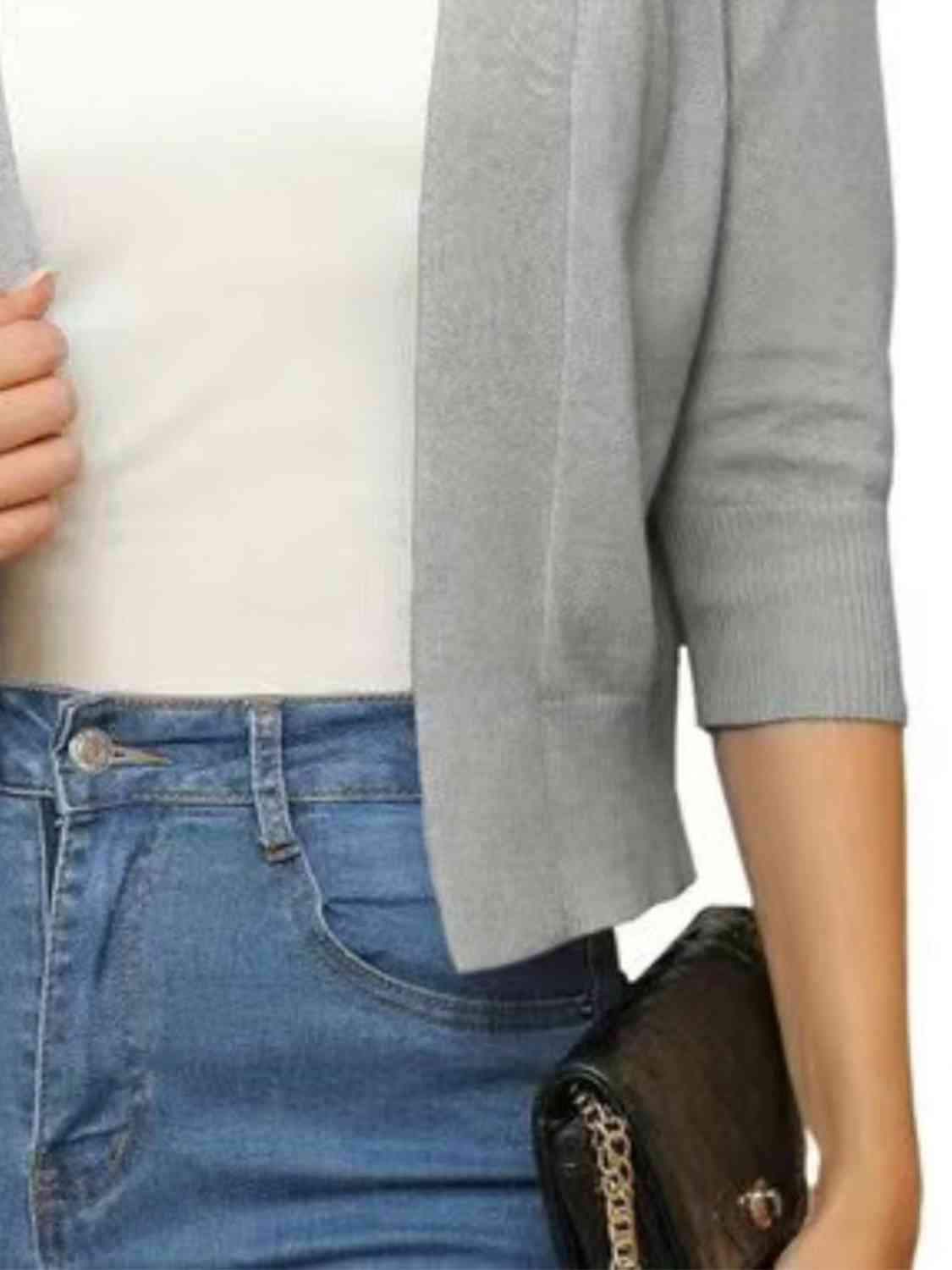 Open Front Cardigan - Trendsi - Flyclothing LLC