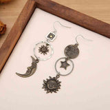 Star, Sun, and Moon Earrings - Trendsi
