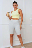 Round Neck Long Active Bra - Trendsi - Flyclothing LLC