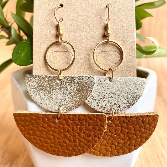 Geometrical Shape Dangle Earrings - Trendsi