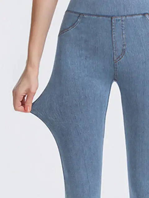 Wide Waistband Sports Leggings - Trendsi - Flyclothing LLC