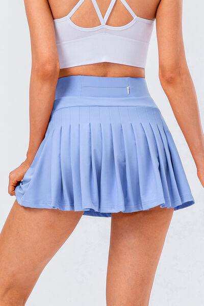 High Waist Pleated Active Skirt - Trendsi - Flyclothing LLC