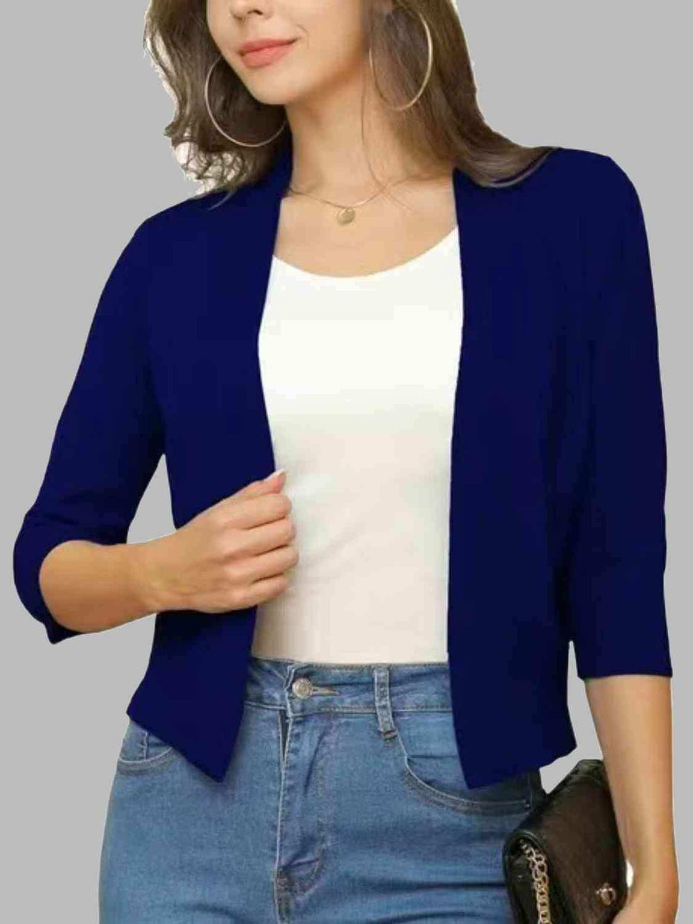 Open Front Cardigan - Trendsi - Flyclothing LLC