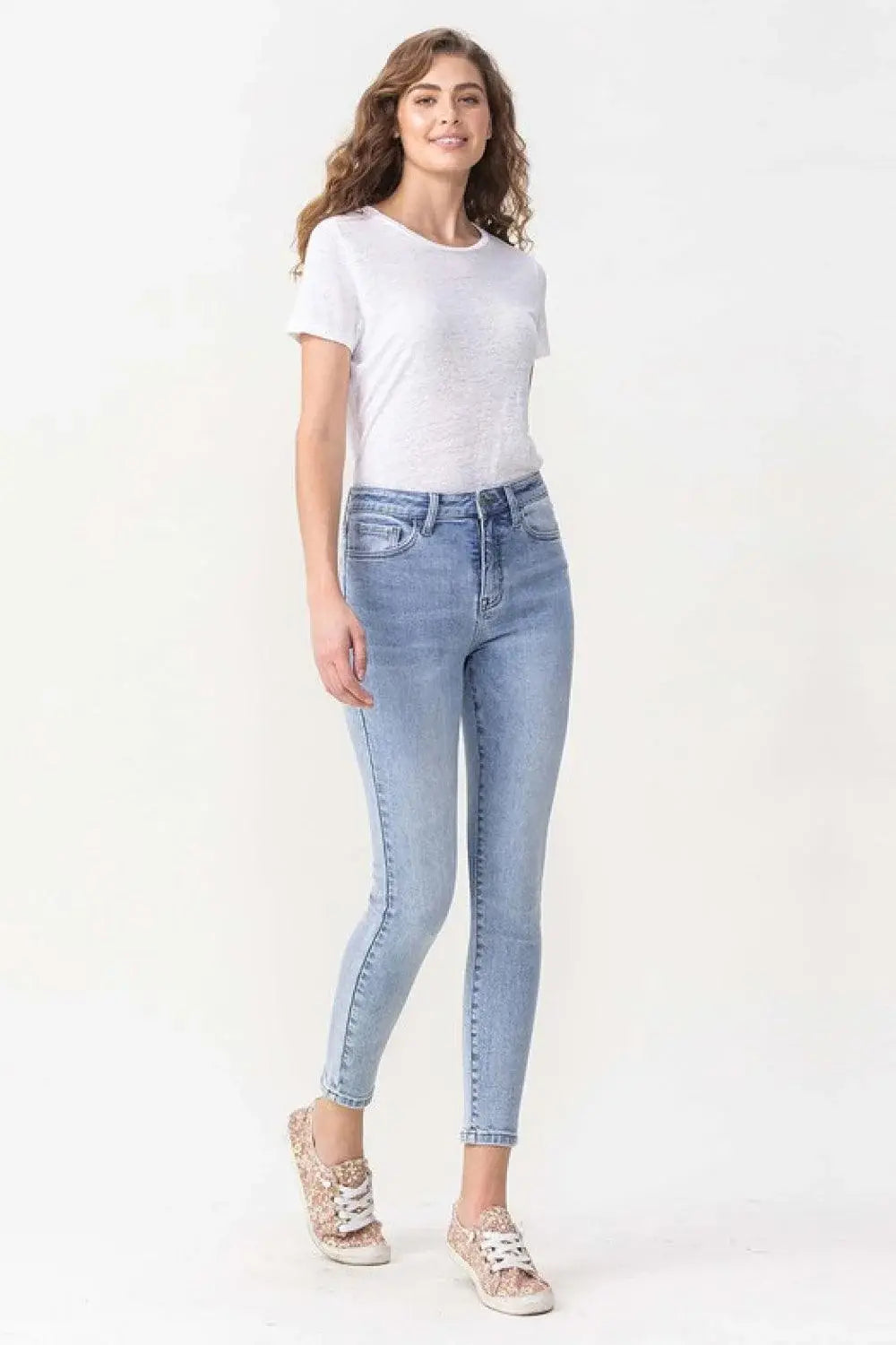 Lovervet Full Size Talia High Rise Crop Skinny Jeans - Trendsi - Flyclothing LLC