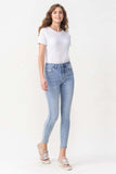 Lovervet Full Size Talia High Rise Crop Skinny Jeans - Flyclothing LLC