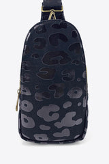 Printed PU Leather Sling Bag - Trendsi