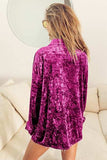 BiBi Button Up Long Sleeve Shirt - Trendsi - Flyclothing LLC