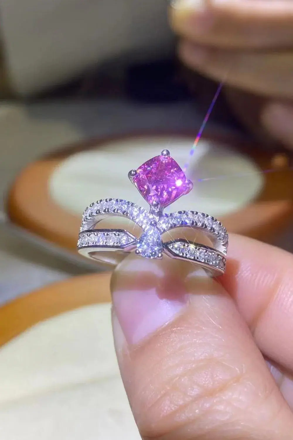At Your Best 1 Carat Moissanite Ring - Trendsi - Flyclothing LLC