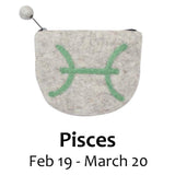 Felt Pisces Zodiac Coin Purse - Global Groove - Global Groove