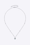 2 Carat Moissanite 4-Prong 925 Sterling Silver Necklace - Trendsi - Flyclothing LLC